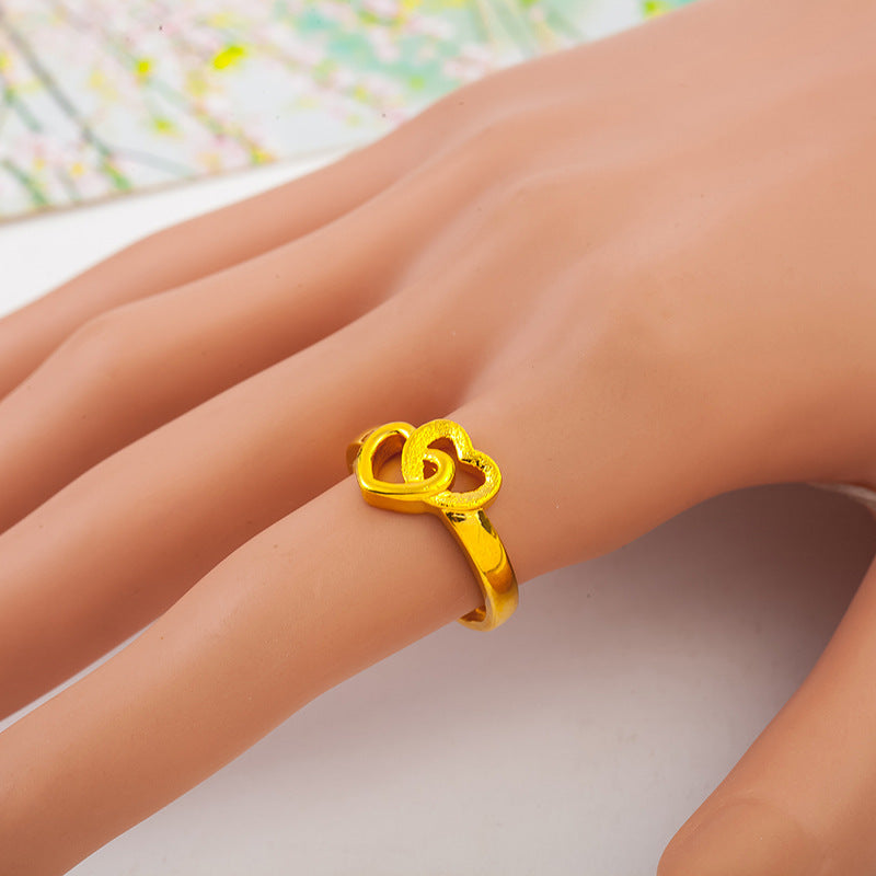 Exquisite Imitation Gold Plated Brass Ring
