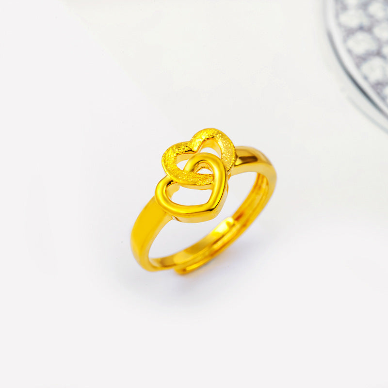 Exquisite Imitation Gold Plated Brass Ring