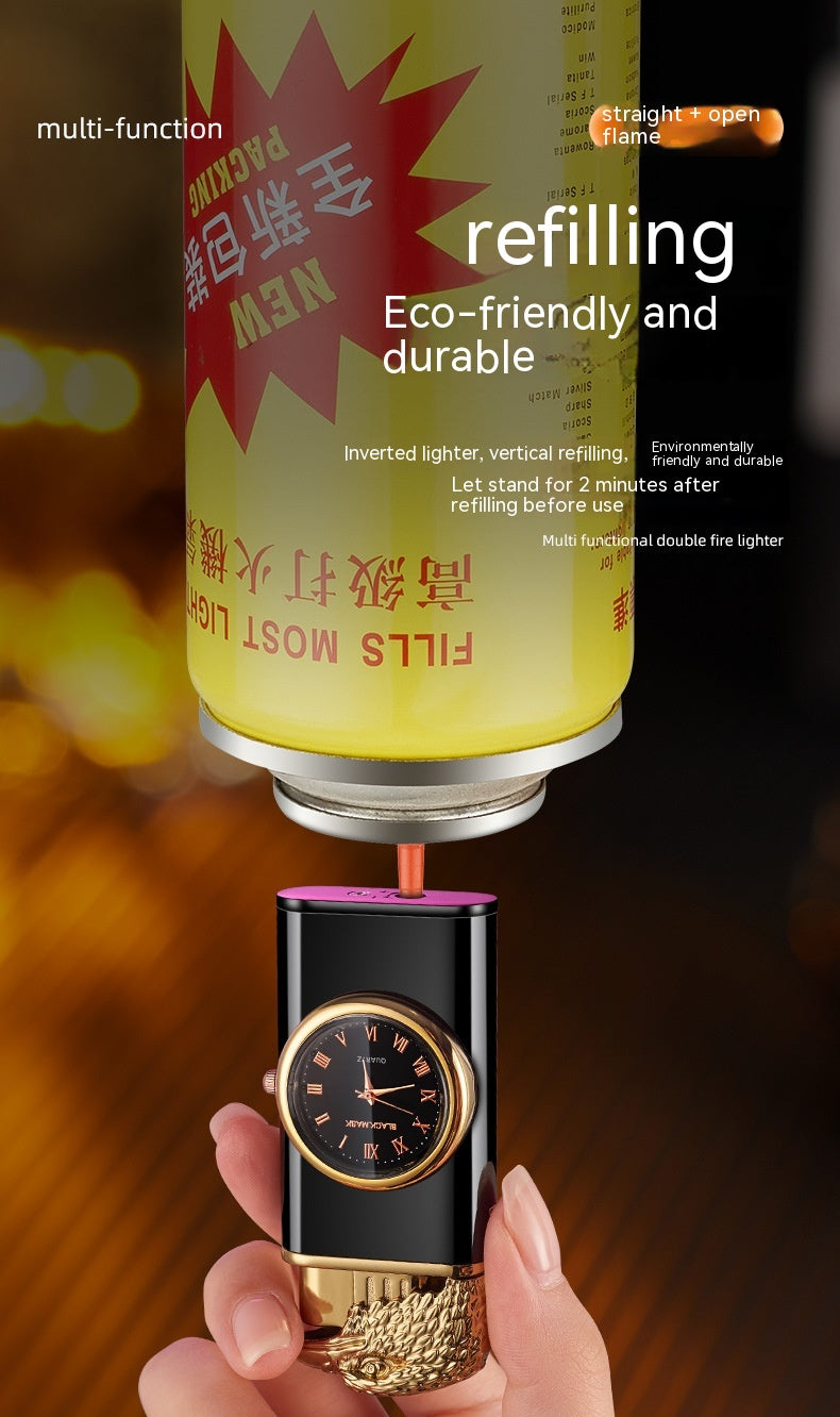 Eagle Head Lighter With Watch