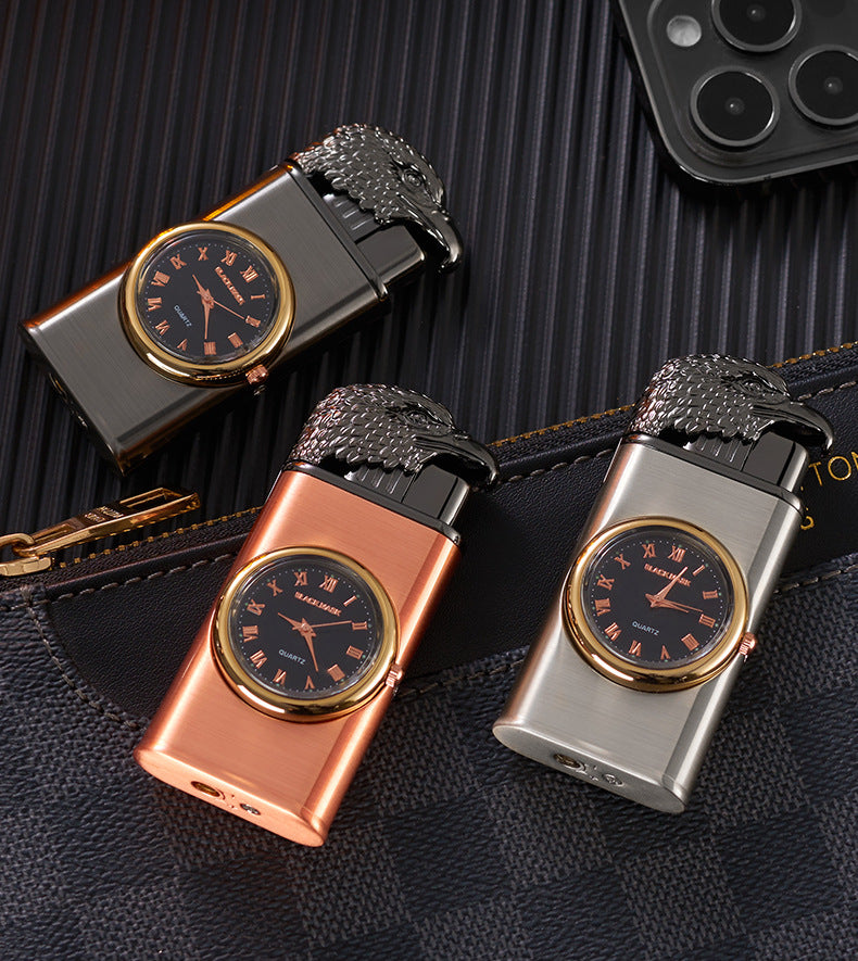 Eagle Head Lighter With Watch