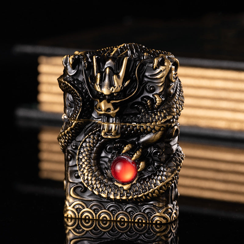 Dragon Ball Carved Kerosene Lighter