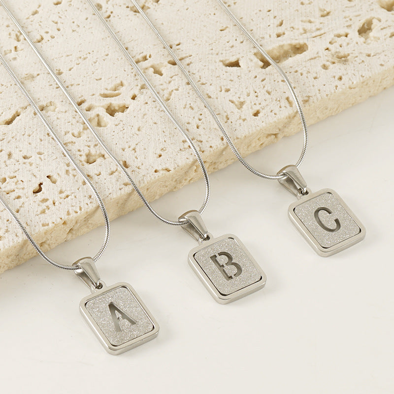 Signature Initial 18K Gold Plated Pendant