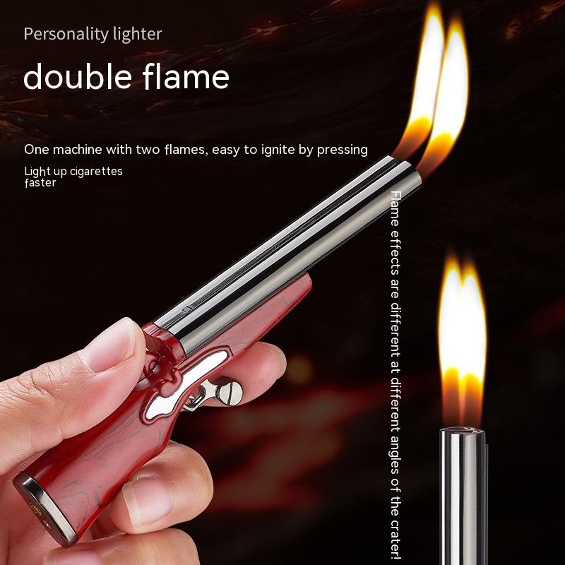 Dual-Flame Gun Lighter