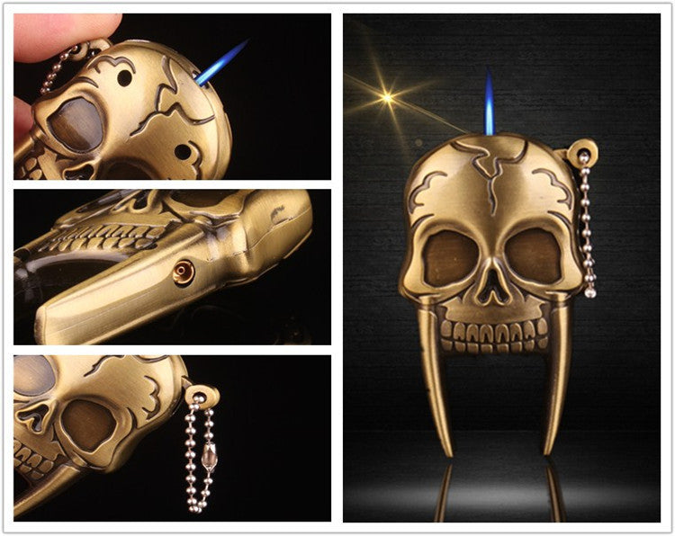 Creative Metal Skull Shape Lighter
