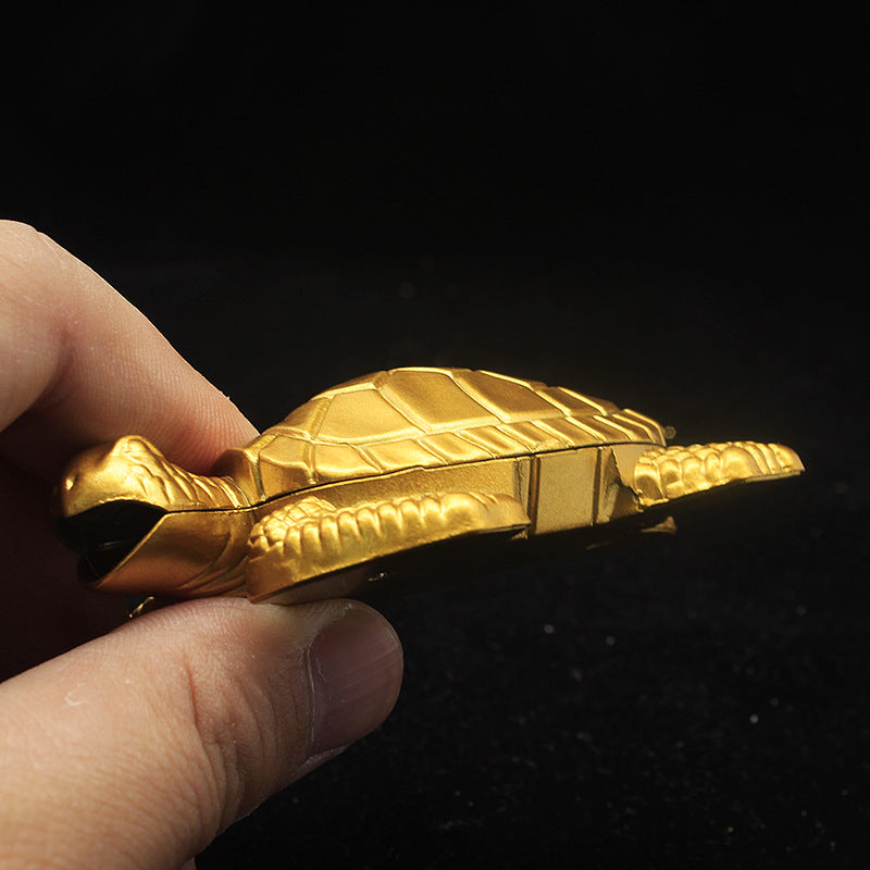 Golden Turtle Inflatable Lighter Creative Shape