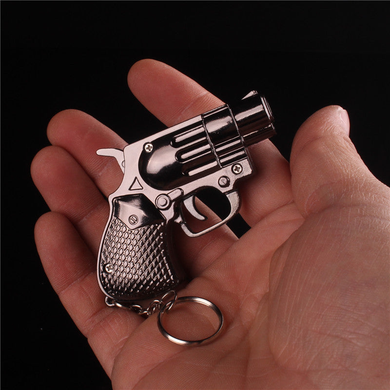 Metal Small Model Guns Lighter Keychain