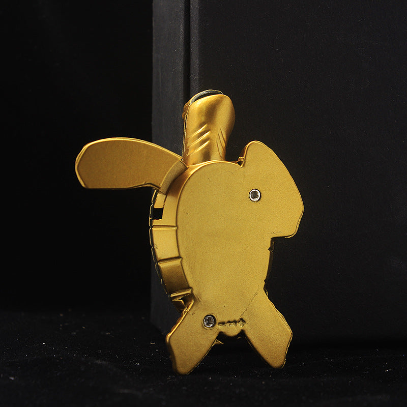 Golden Turtle Inflatable Lighter Creative Shape