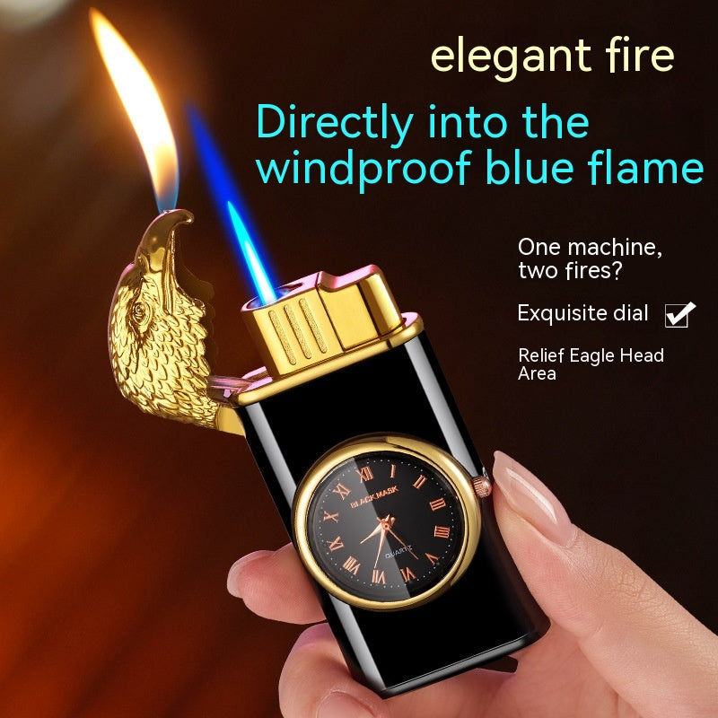 Eagle Head Lighter With Watch