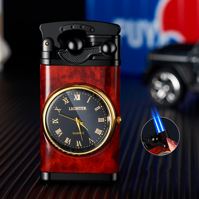 Dual Flame Clock Lighter