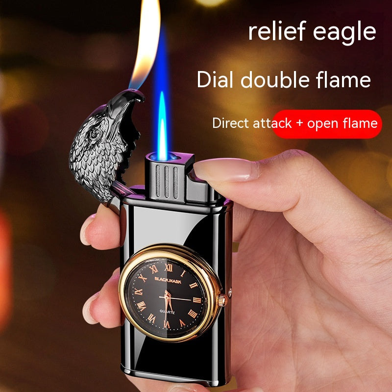 Eagle Head Lighter With Watch