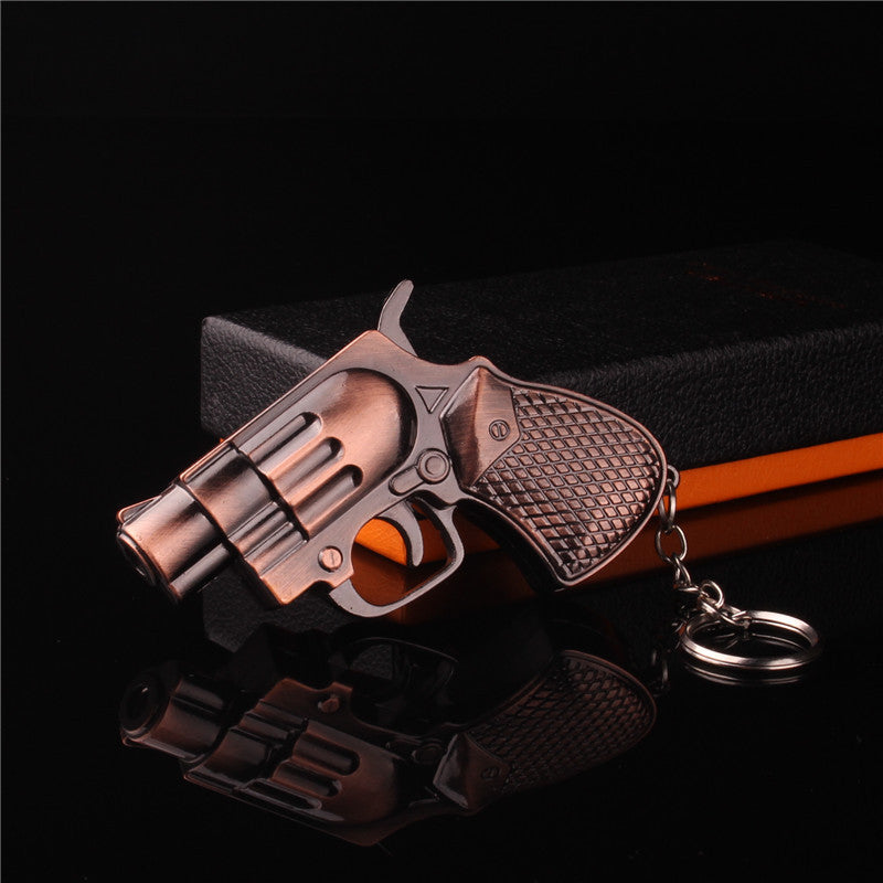 Metal Small Model Guns Lighter Keychain