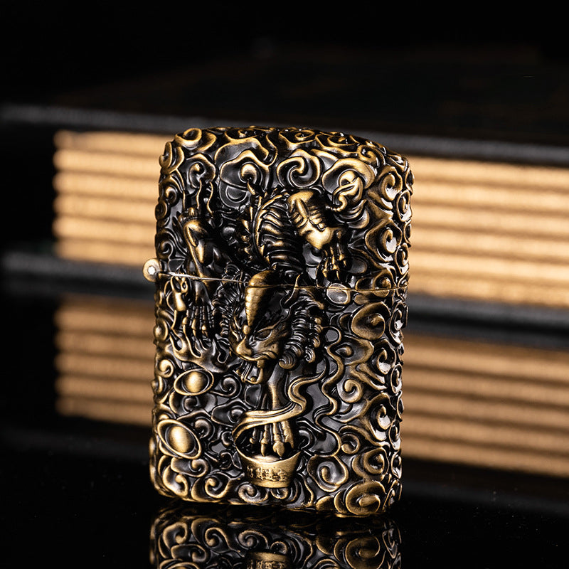 Dragon Ball Carved Kerosene Lighter