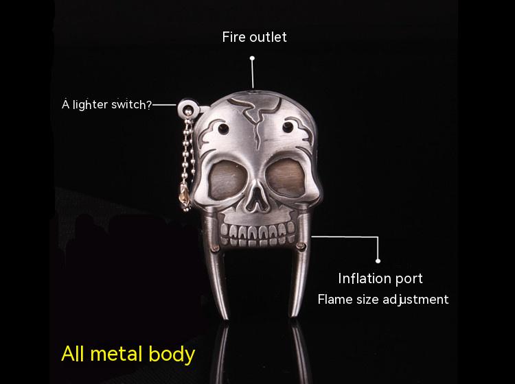 Creative Metal Skull Shape Lighter