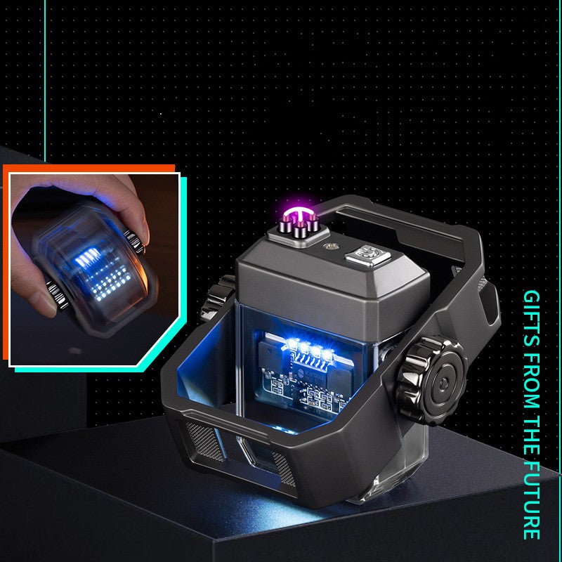 Electric Spinner Rotary Gyroscope Lighter