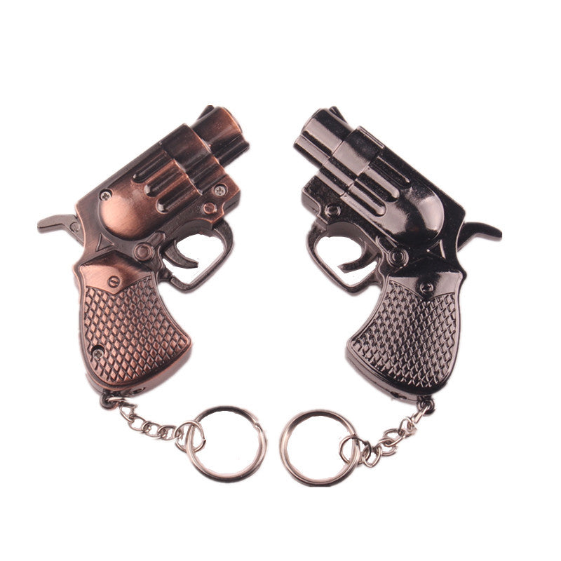Metal Small Model Guns Lighter Keychain