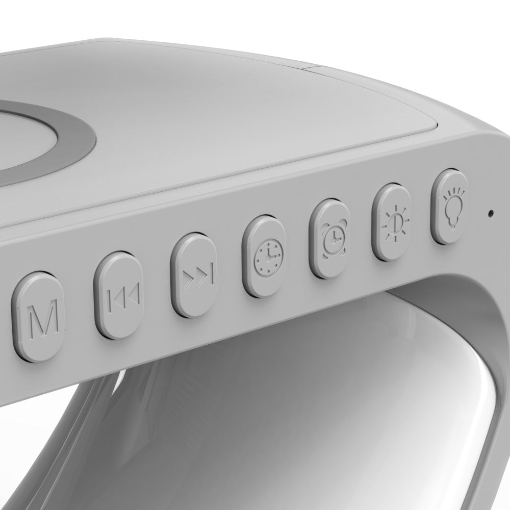 Smart LED Lamp with Bluetooth Speaker & Wireless Charger
