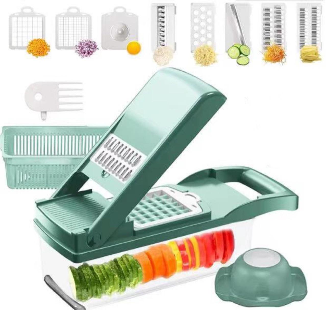 Ultimate 12-in-1 Manual Vegetable Chopper & Slicer