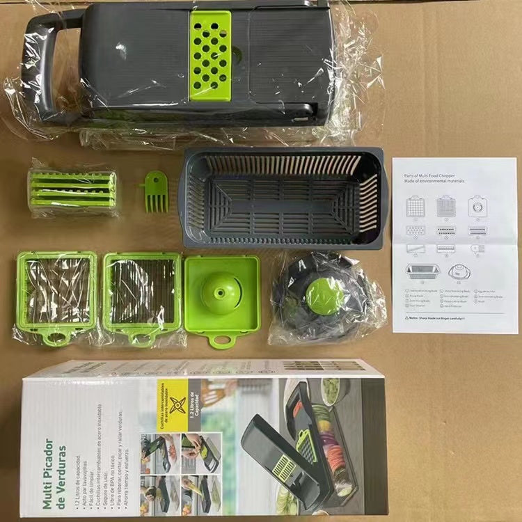 Ultimate 12-in-1 Manual Vegetable Chopper & Slicer