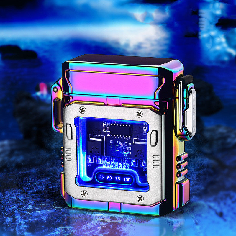 Metal Transparent Electronic Waterproof Lighter