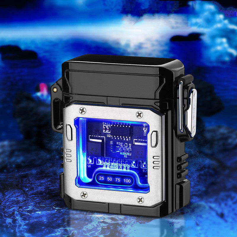 Metal Transparent Electronic Waterproof Lighter
