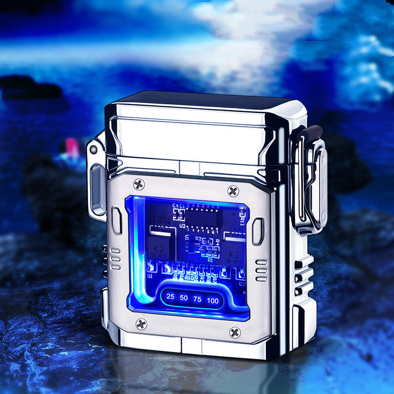 Metal Transparent Electronic Waterproof Lighter