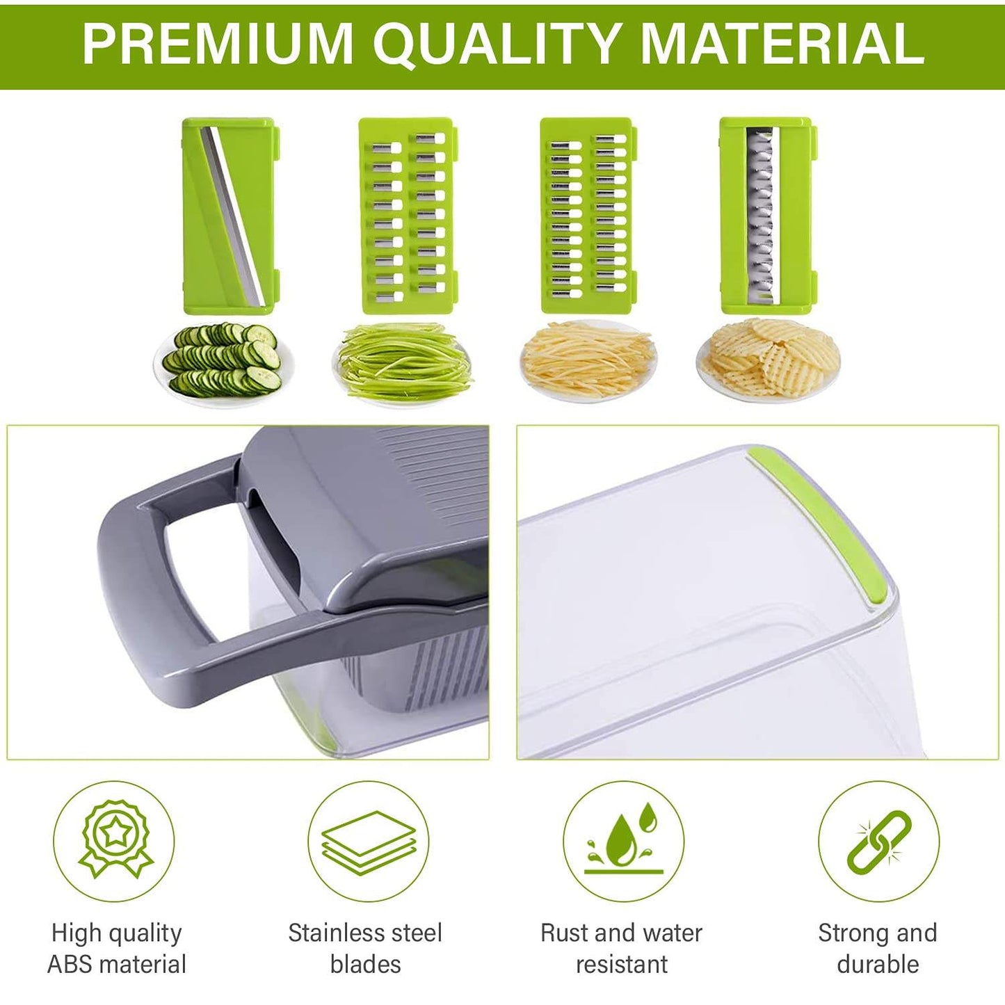 Ultimate 12-in-1 Manual Vegetable Chopper & Slicer