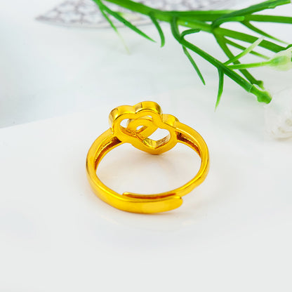Exquisite Imitation Gold Plated Brass Ring
