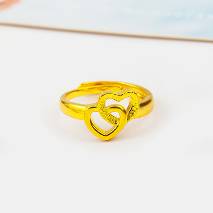 Exquisite Imitation Gold Plated Brass Ring