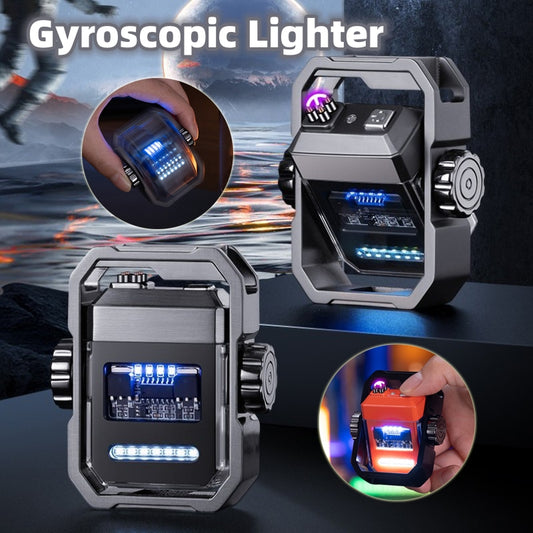 Electric Spinner Rotary Gyroscope Lighter