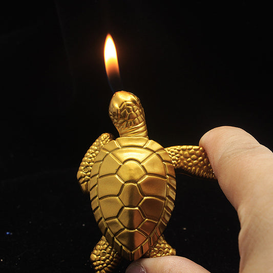 Golden Turtle Inflatable Lighter Creative Shape