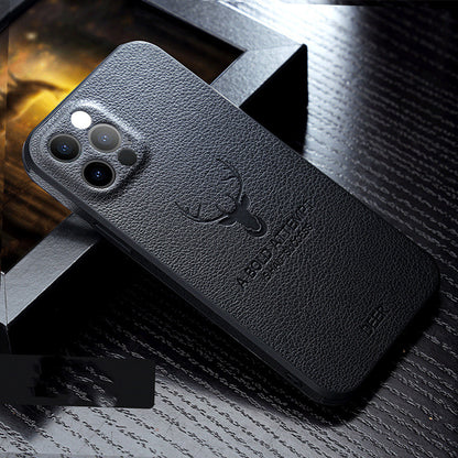 Deer Leather iPhone Case with easy access to buttons and ports