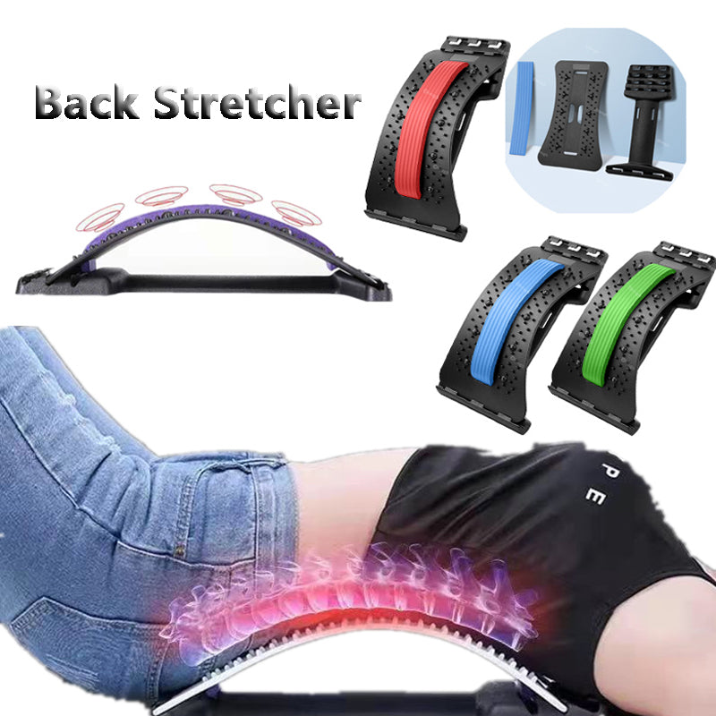 Adjustable Back Stretcher: Lumbar & Cervical Spine Pain Relief ...