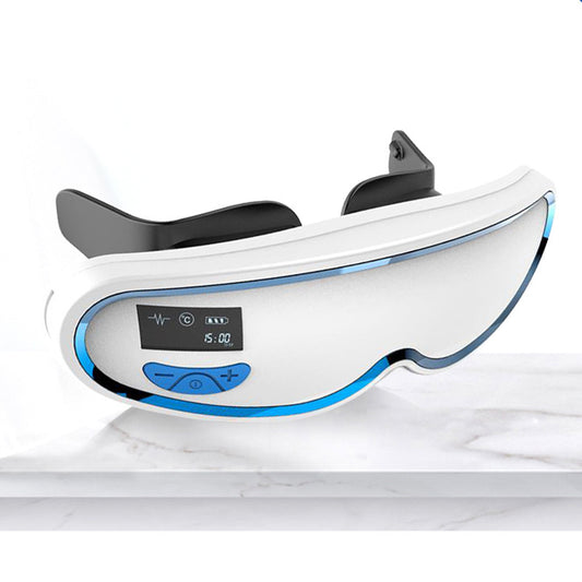 3D Green Light Eye Massager Glasses with Control Buttons"